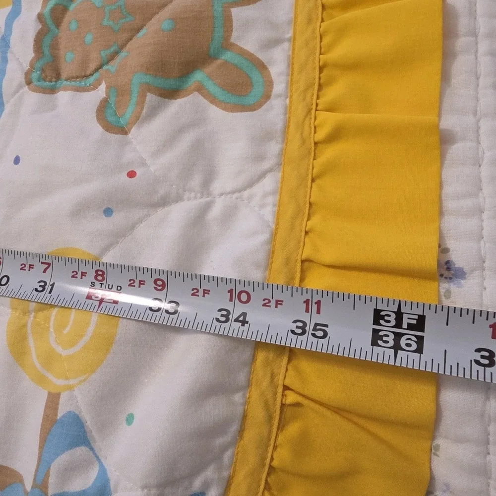 Vintage 90s Hansel And Gretel‎ Handmade Quilt Candy Land References Kids Baby
